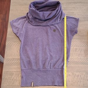 Naketano cowl neck short sleeve top